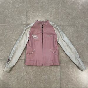 Women's Pink and White NASCAR Dale Earndhardt JR racing Jacket size Small